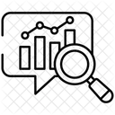 Analytischer Chat  Icon