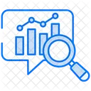 Analytischer Chat Kommunikation Konversation Icon