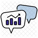 Analytisches Chatten  Symbol