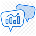 Analytisches Chatten Icon