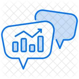 Analytisches Chatten  Symbol