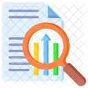 Analyze Market Document Icon