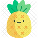 Ananas Kawaii Sommer Symbol