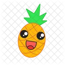 Ananas Glucklich Obst Symbol