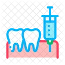 Stomatologie Anasthesie Injektion Symbol