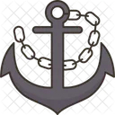 Anchor Chain Nautical Icon