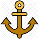 Summer Anchor Navy Icon