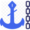 Anchor Chain Maritime Anchoring Ship Anchorage Icon