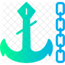 Anchor Chain Maritime Anchoring Ship Anchorage Icon