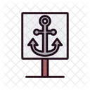 Anchor Signboard Signboard Anchor Icon