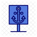 Anchor Signboard Signboard Anchor Icon