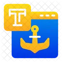 Anchor text  Icon