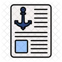 Anchor Seo Anchor Document Icon