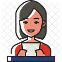 Anchorwoman Journalist Reporter Icon