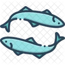 Anchovy Fish Aquatic Icon