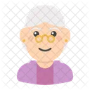 Mujer Abuela Anciano Icono