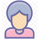 Anciana Mujer Avatar Icono