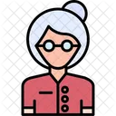 Anciana Avatar Ancianos Icono