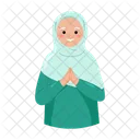 Anciana Musulmana Eid Ramadan Icono