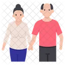 Senior Citizen Pareja Conyuge Icono