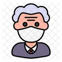 Anciano Avatar Hombre Icono