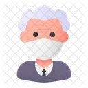 Anciano Avatar Hombre Icono