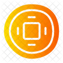 Ancient Coin Chinese Coin Cultures Icon