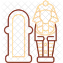 Ancient Burial Coffin Icon