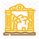 Ancient Ruins Geographical Icon