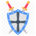 Ancient Shield Swords Shield Icon