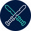Ancient Sword Neon Glow Icon