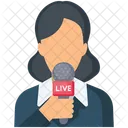 Ancora De Noticias Reporter Midia Ícone