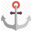 Ancora Pirata Navio Ícone