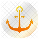 Ancora Pirata Navio Ícone