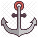 Ancora Pirata Navio Ícone