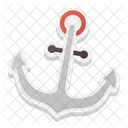 Ancora Pirata Navio Ícone