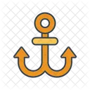Ancora Bandidos Pirata Ícone