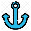 Ancre Nautique Navire Icône