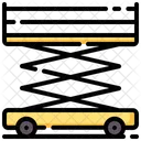 Andaimes Elevador Hidraulico Tesoura Ícone