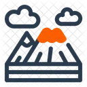 Andes Mountain Nature Icon