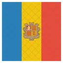 Andorra National Country Icon
