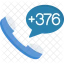 Andorra Dial Code  Icon