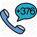 Andorra Dial Code  Icon