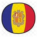 Andorra Andorra Flag National Flag Of Andorra Icon