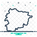 Mapa de andorra  Ícone