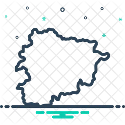 Mapa de andorra  Ícone