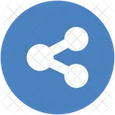 Blue Network Sharing Icon