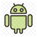 Mobile Phone Robot Icon