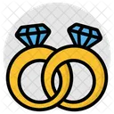 Anéis de diamante  Ícone