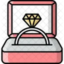 Anel de diamante  Ícone